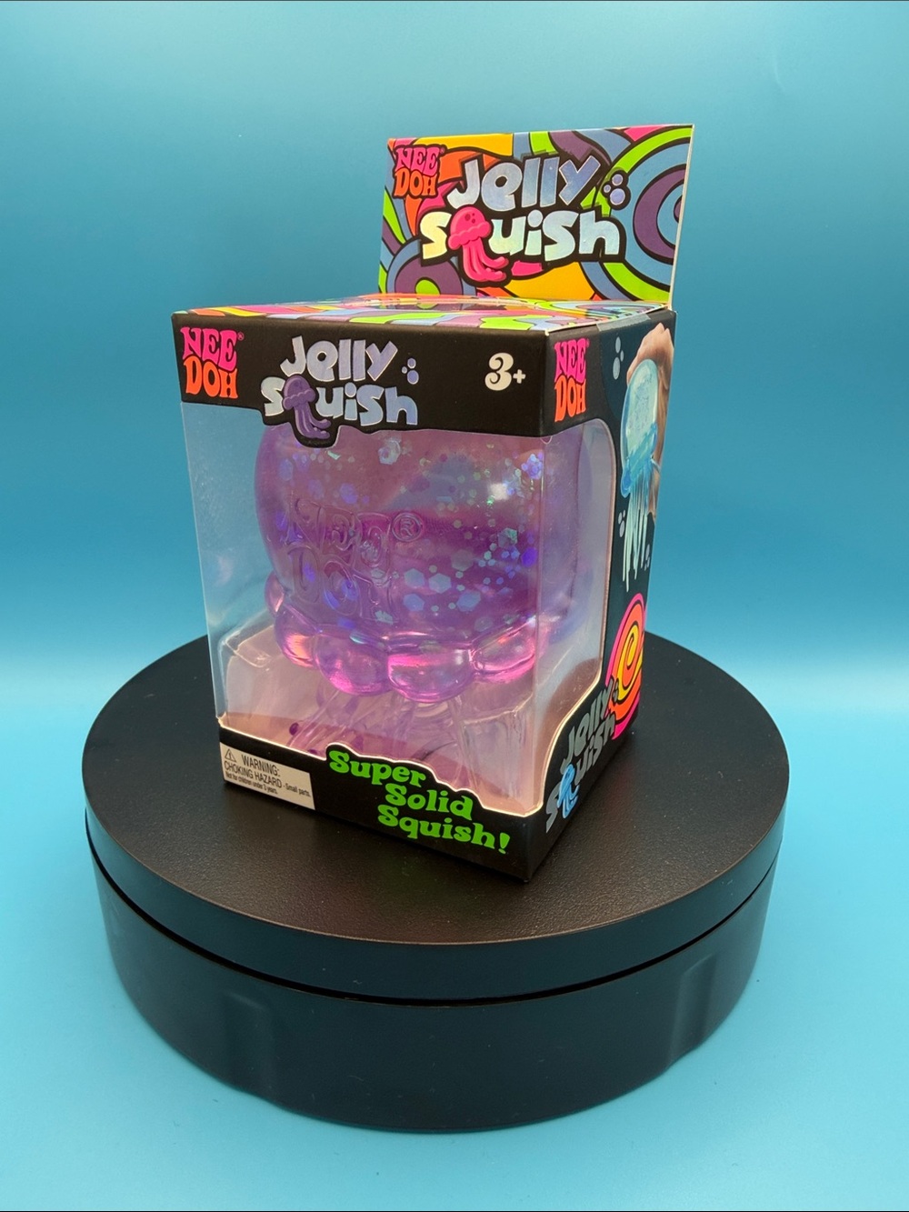 Needoh Jelly Squish Purple Kids Squishy Toy